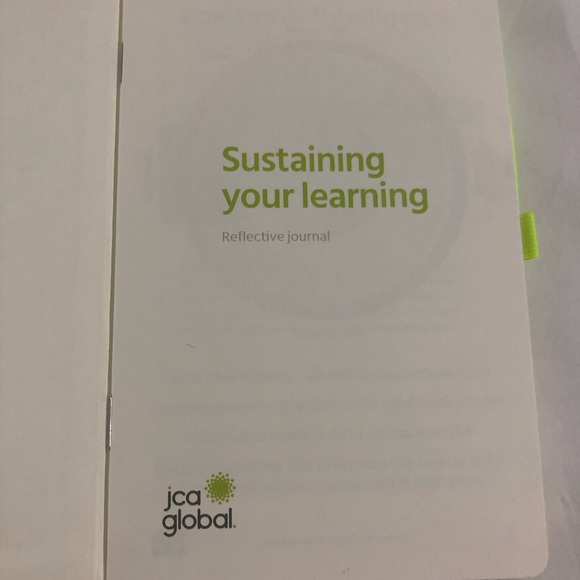 JCA global Sustaining your Learning reflective journal yellow. 8”LX5”W - Picture 3 of 10